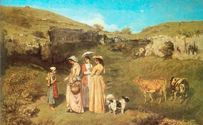 Courbet: Fanciulle del villaggio